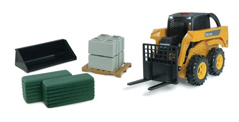 walmart skid steer john deere with trackse toy|John Deere Big Farm Toy Tractor, Skid Steer Set With.